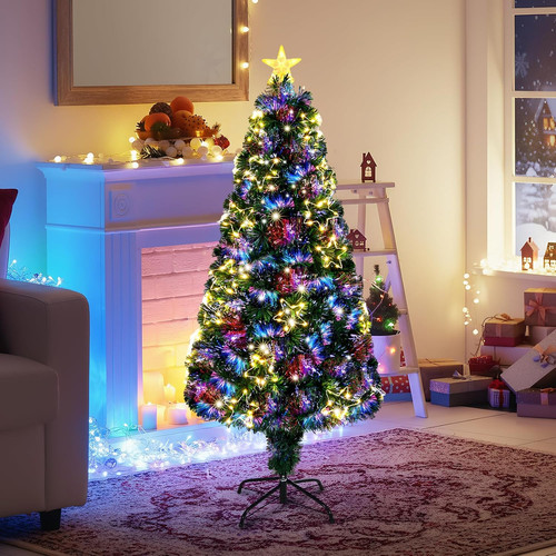 4ft fibre optic christmas tree - fibre,