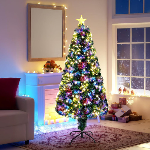 6ft fibre optic christmas - 6ft, tree