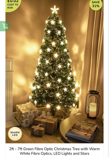Optic christmas tree with warm - optic,