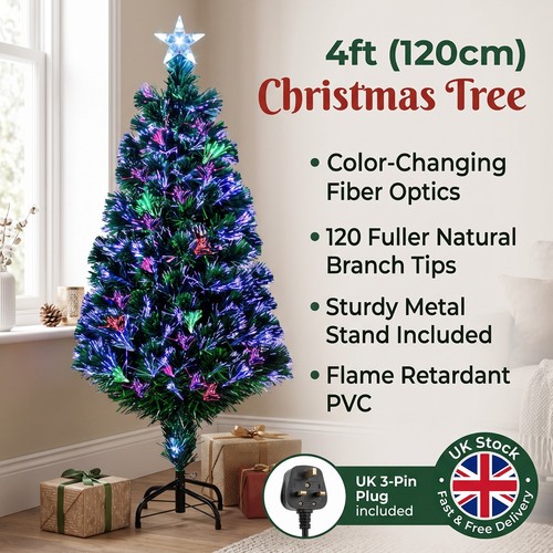 4ft fiber optic christmas - fiber,