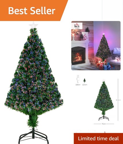 Durable 4ft pre - pre-lit, christmas