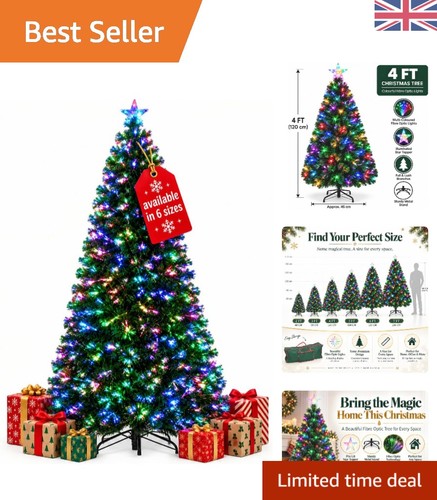 Stunning 4ft pre lit christmas - 4ft, pre-lit