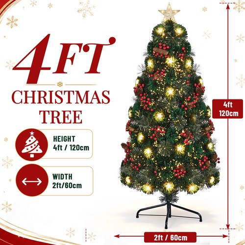 4ft fibre optic christmas tree - optic,