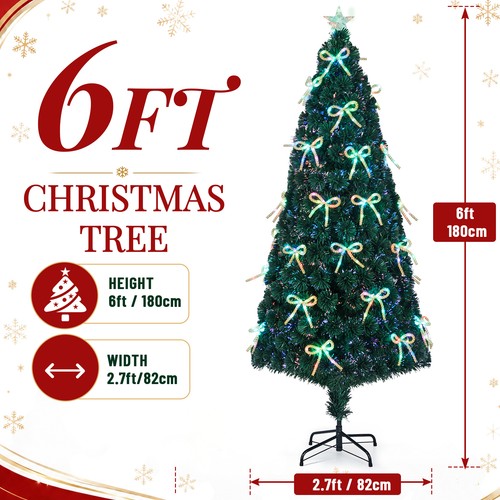 6ft fibre optic christmas tree - 6ft,