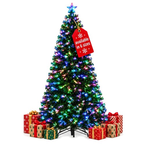 Fibre optic 6ft christmas tree - optic,